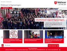 Tablet Screenshot of malteser-sigmaringen.de